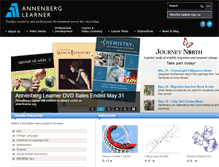 Tablet Screenshot of learner.org